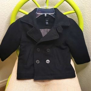 Baby Gap Pea Coat sz 3 T Navy Blue